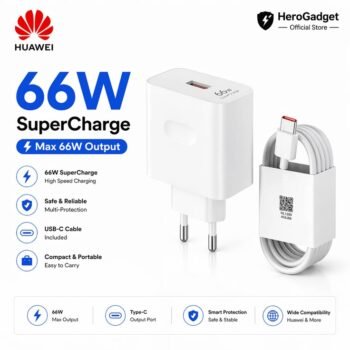 شاحن Huawei 66W SuperCharge Turbo USB-C شحن فائق السرعة أصلي / عالي الجودة