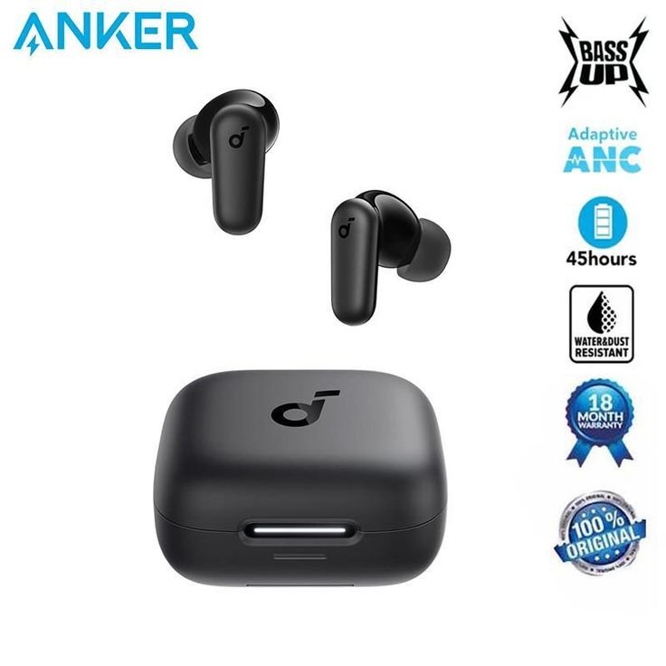 True Wireless Bluetooth Earbuds Anker A3959 Soundcore R50i NC With Noice Cancellation, Powerful Bass, 45H Playtime